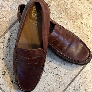 Cole Haan brown mens penny loafers.